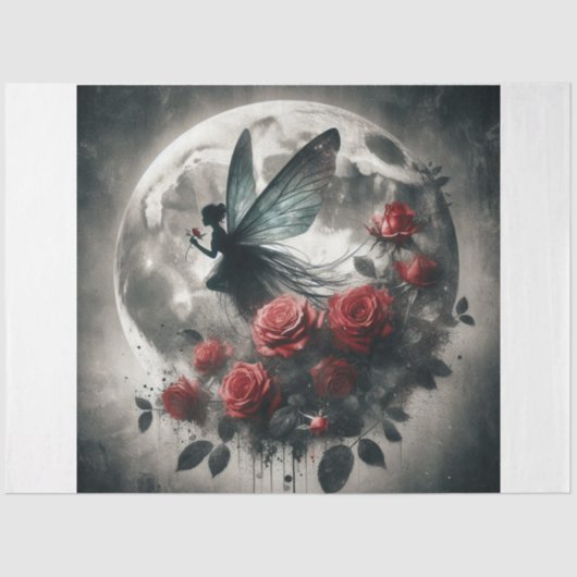 Fairy Rose Seidenpapier (Vorderseite)