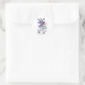 Fairy Runder Aufkleber (Tasche)