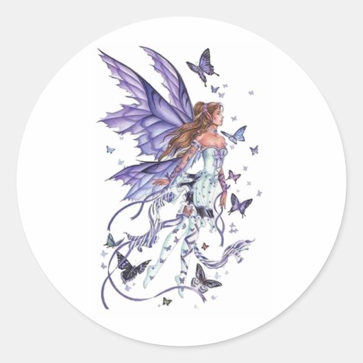 Fairy Runder Aufkleber (Vorderseite)