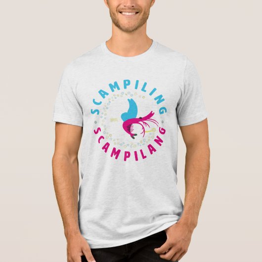 Fairy scampi Tri-Blend shirt (Vorderseite)