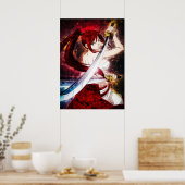 Fairy Schwanz Erza Scarlet Poster (Küche)