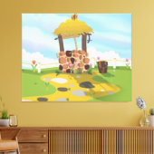 Fairy Schwanz Well and Bucket Leinwanddruck (Insitu (Wohnzimmer))