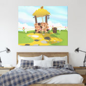 Fairy Schwanz Well and Bucket Leinwanddruck (Insitu (Schlafzimmer))