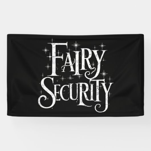 Fairy Security Funny Halloween-Kostüm Banner (Horizontal)