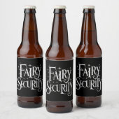 Fairy Security Funny Halloween-Kostüm Bierflaschenetikett (Flaschen)