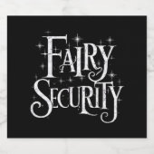 Fairy Security Funny Halloween-Kostüm Bierflaschenetikett (Einzelnes Label)