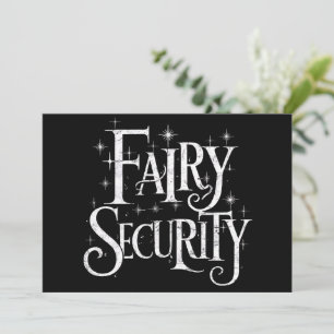 Fairy Security Funny Halloween-Kostüm Einladung