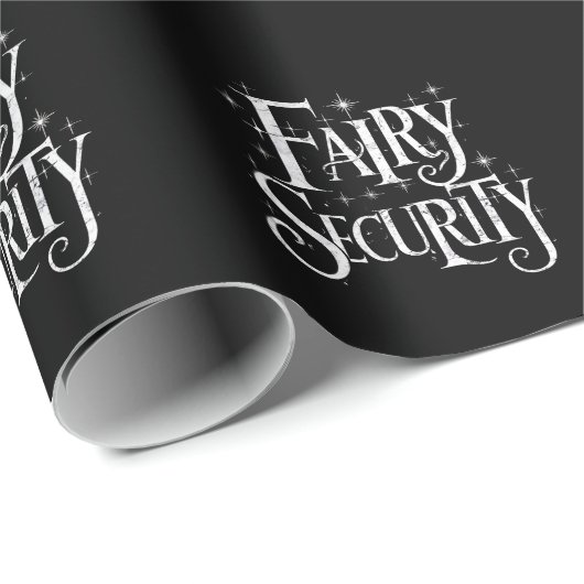 Fairy Security Funny Halloween-Kostüm Geschenkpapier (Rolleneckpunkt)