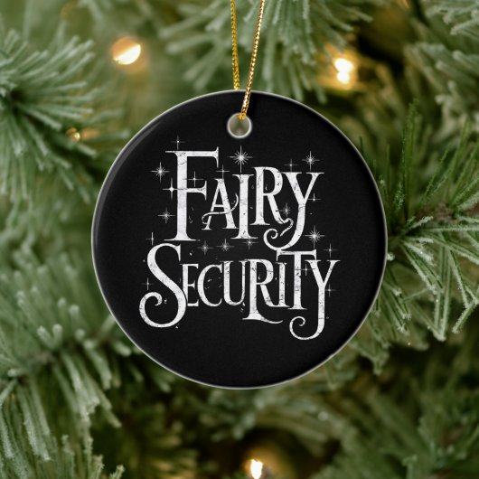 Fairy Security Funny Halloween-Kostüm Keramik Ornament (Baum)