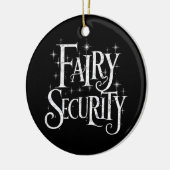 Fairy Security Funny Halloween-Kostüm Keramik Ornament (Links)