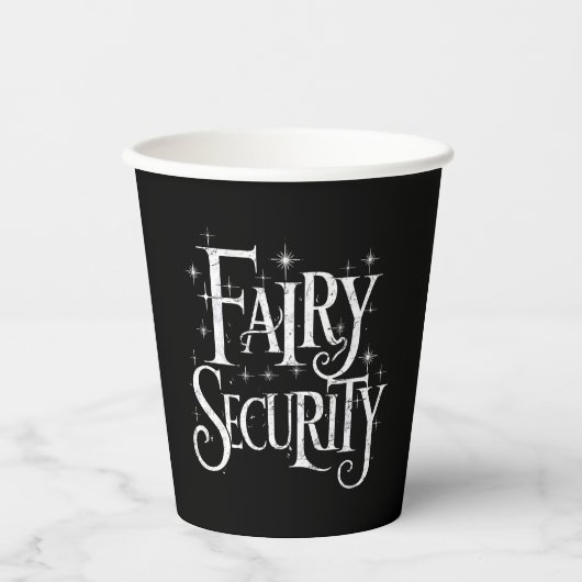 Fairy Security Funny Halloween-Kostüm Pappbecher (Vorderseite)