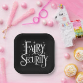Fairy Security Funny Halloween-Kostüm Pappteller (Party)