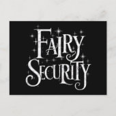 Fairy Security Funny Halloween-Kostüm Postkarte (Vorderseite)