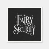 Fairy Security Funny Halloween-Kostüm Serviette (Vorderseite)