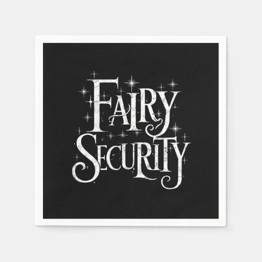 Fairy Security Funny Halloween-Kostüm Serviette (Vorderseite)