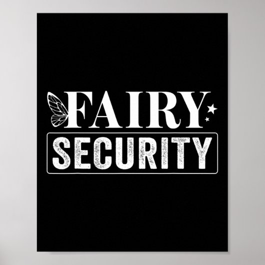 Fairy Security Geburtstag Halloween Poster (Vorne)