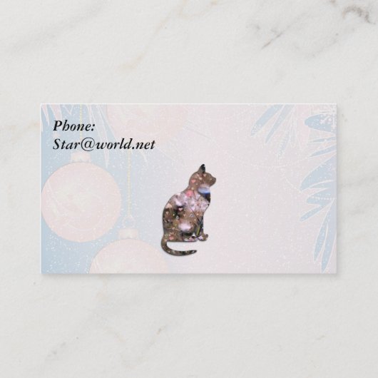 Fairy Seeds Cat Visitenkarte (Rückseite)