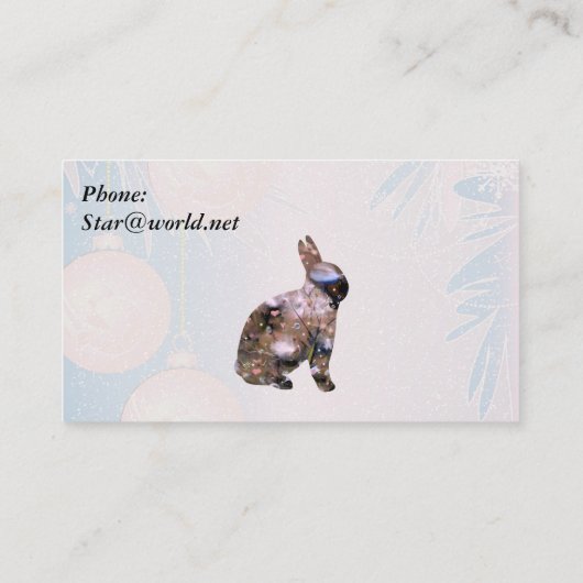 Fairy Seeds Rabbit Visitenkarte (Rückseite)