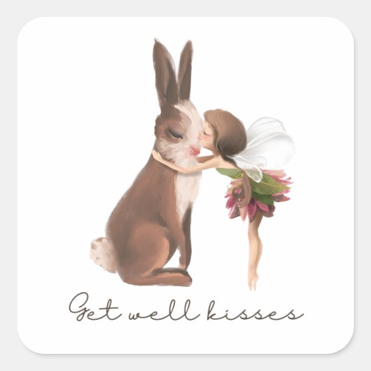 Fairy Sending Kisses Sticker (Vorderseite)