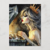 Fairy sieht sich ein Dumpster an Postkarte (Vorderseite)