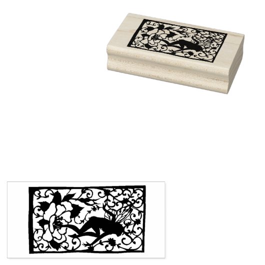 Fairy Silhouette Gummistempel (Stempel)