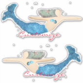 Fairy Silhouette Thunder_Cove Aufkleber (Vorderseite)