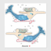 Fairy Silhouette Thunder_Cove Aufkleber (Blatt)