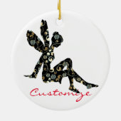 Fairy Silhouette Thunder_Cove Keramik Ornament (Hinten)