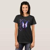 Fairy silhouette with wings and flowers by Mortal T-Shirt (Vorne ganz)
