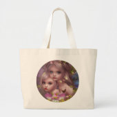 Fairy Sisters Unter den Blume im Wald Jumbo Stoffbeutel (Vorne)