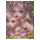 Fairy Sisters Unter den Blume im Wald Klemmbrett (Rückseite)