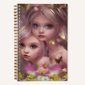 Fairy Sisters Unter den Blume im Wald Notizblock (Vorderseite)