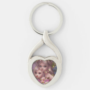 Fairy Sisters Unter den Blume im Wald Schlüsselanhänger