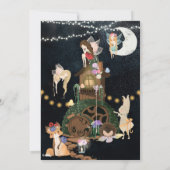 Fairy Slumber Party Pajama Birthday Einladung (Rückseite)