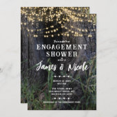 Fairy Sparkle Lights in der Verlobung Forest Einladung (Vorne/Hinten)