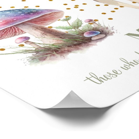 Fairy Sprichwort Magic Girl's Room Poster (Ecke)