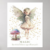 Fairy Sprichwort Magic Girl's Room Poster (Vorne)