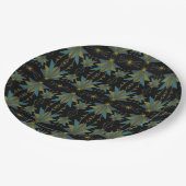 Fairy Stars Black 9" Papierplatte Pappteller (Schrägansicht)