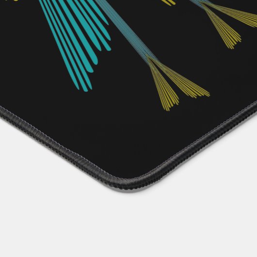 Fairy Stars Black Desk Mat Schreibtischunterlage (Ecke)