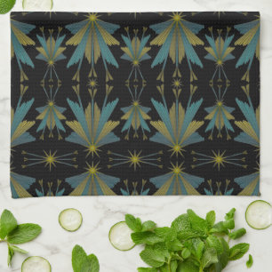Fairy Stars Black Kitchtuch Geschirrtuch