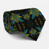 Fairy Stars Black Neck Tie Krawatte (Gerollt)