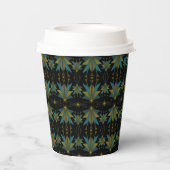 Fairy Stars Black Paper Cups Pappbecher (Rückseite)
