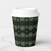 Fairy Stars Black Paper Cups Pappbecher (Vorderseite)