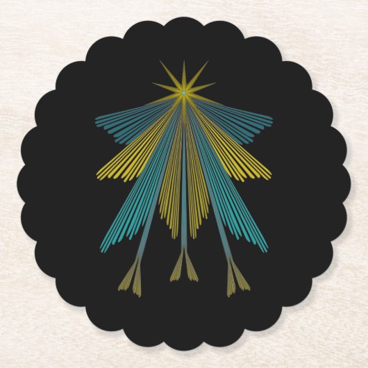 Fairy Stars Black Paper Untersetzer (Vorderseite)