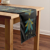 Fairy Stars Black Table Runner Großer Tischläufer (Beispiel)