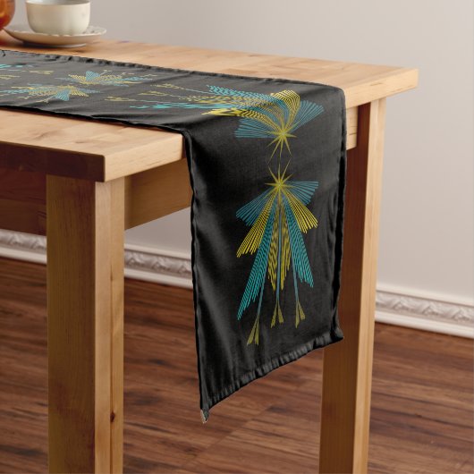 Fairy Stars Black Table Runner Großer Tischläufer (Beispiel)