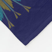 Fairy Stars Large Navy Fleece Blanket (Ecke)