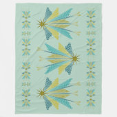 Fairy Stars Large Pistachio Fleece Blanket (Vorderseite)