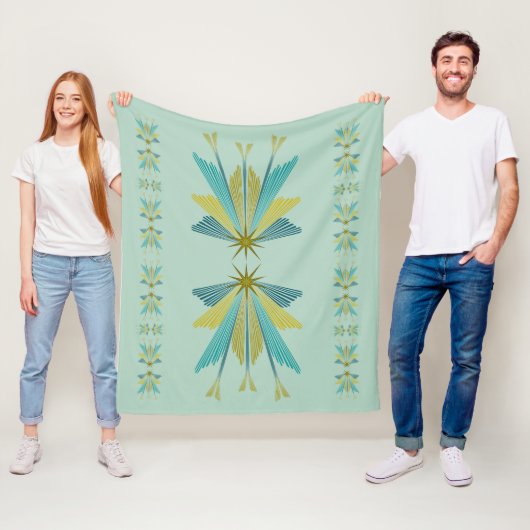 Fairy Stars Medium Pistachio Fleece Blanket (Beispiel)