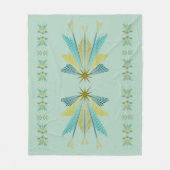 Fairy Stars Medium Pistachio Fleece Blanket (Vorderseite)